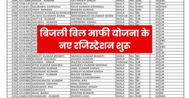Bijali Bill Maf Yojana